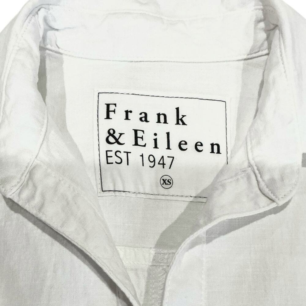 Frank & Eileen Ireland Playsuit Linen Romper Long Sleeve White Size XS - Picture 7 of 8